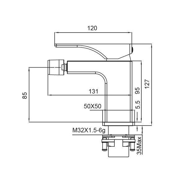 купити Змішувач для біде Koer KB-20010-01 (Колір хром) (KR3480) фото