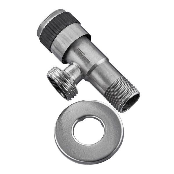 купити Кран для підключення сантехприладів MIXXUS VAL-05-1/2x3/4 з нерж. сталі SUS304 (Колір нерж) (MI6027) фото