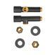 Комплект кранів рушникосушарки кутовий M1/2''xM1/2'' подовжений KOER KR.SET.535 BLACK (KR5844) KR5844 фото 2